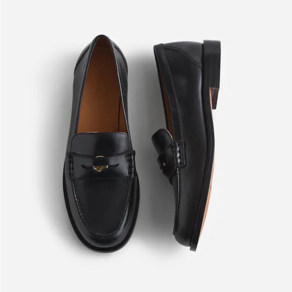 Madewell Grayson Black Leather Loafers
